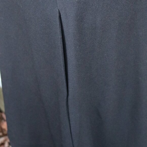 NEW Bloom Chic Black Sleeveless Square Neck Poly Knit A-Line Full Dress Sz 14/16 - Picture 4 of 8